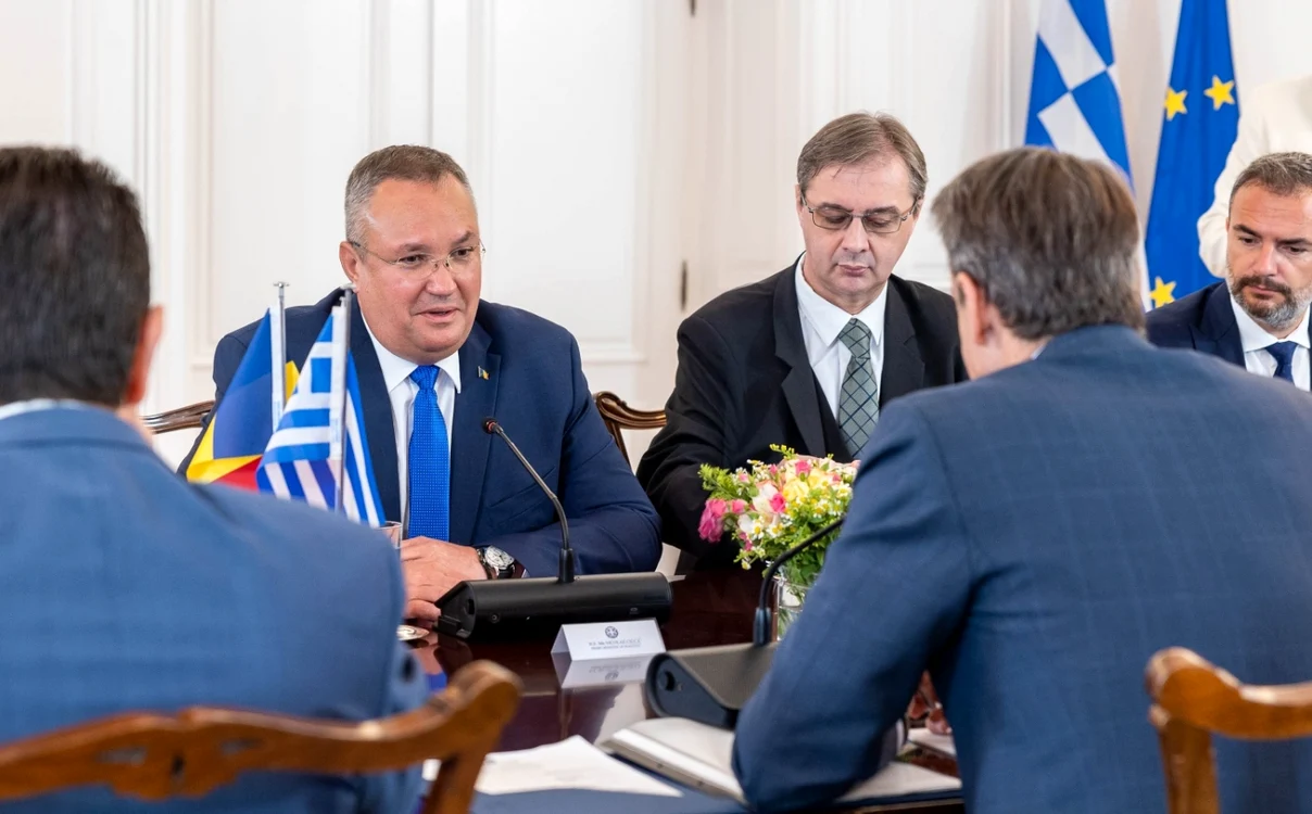 Nicolae Ciucă si premierul Greciei FOTO Gov.ro