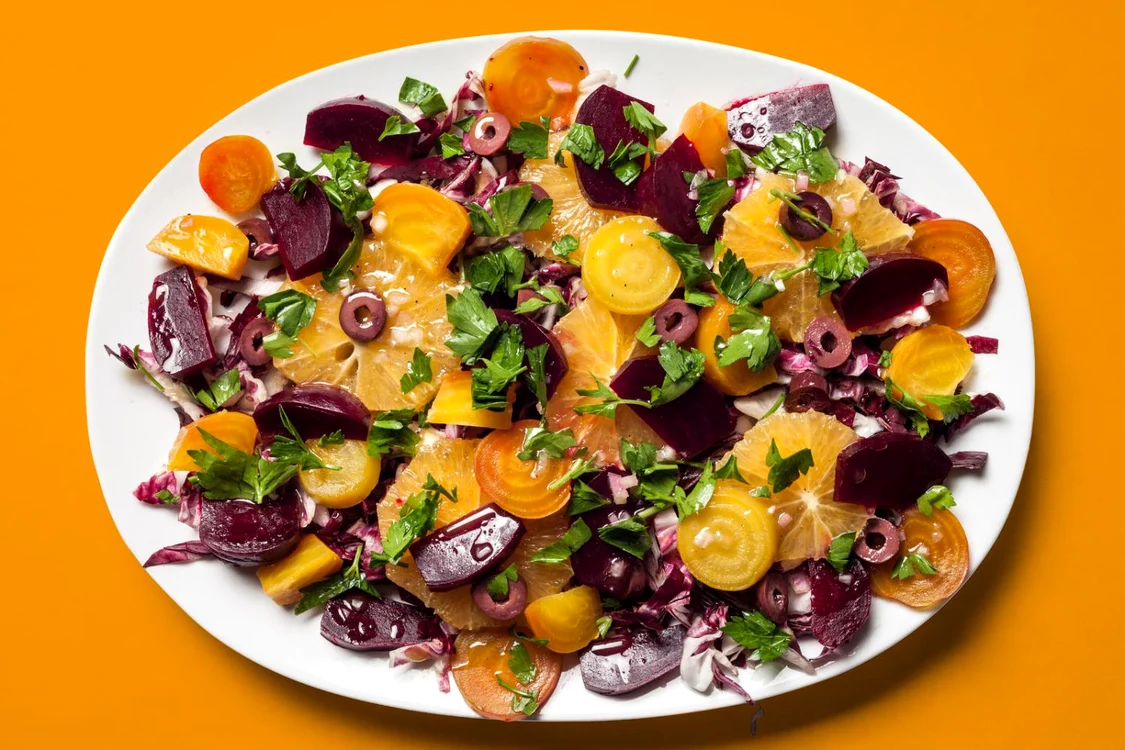 Salata italiana cu sfecla rosie si portocale jpeg