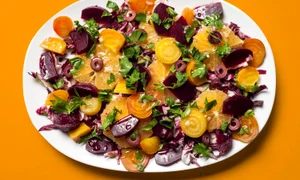 Salata italiana cu sfecla rosie si portocale jpeg