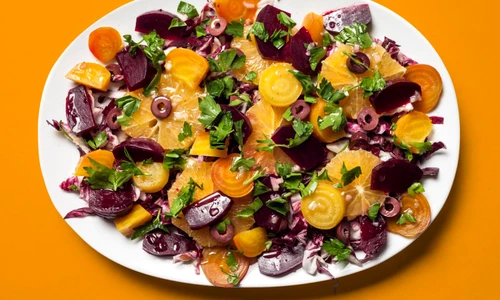 Salata italiana cu sfecla rosie si portocale jpeg