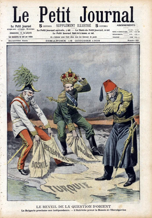 Imperiul începe să se destrame („Le petit Journal”, 1908)