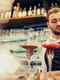 handsome bartender making drinking cocktails counter jpg