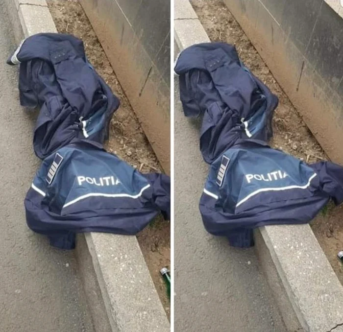 
    Uniformele de poliție au fost găsite de un bărbat din Aradfoto: Facebook  