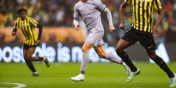 Cristiano Ronaldo în meciul Al-Ittihad - Al-Nassr, din semifinalele Supercupei Arabiei Saudite. FOTO Profimedia