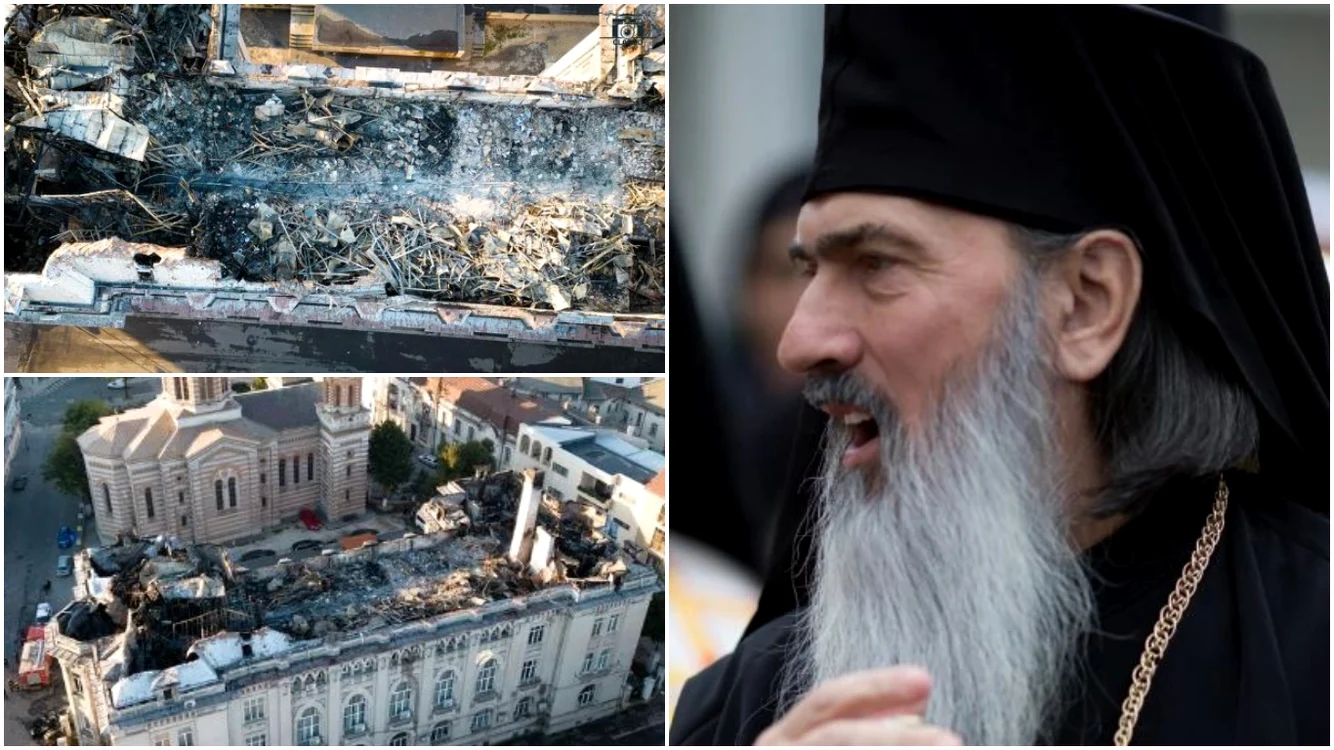ÎPS Teodosie, explicație neașteptată după incendiu. Foto: colaj/Claboo Media