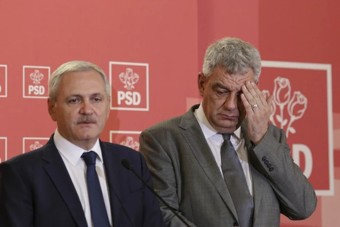 Premierul Mihai Tudose (dreapta) a mers să-i dea raportul lui Liviu Dragnea. FOTO Inquam Photos