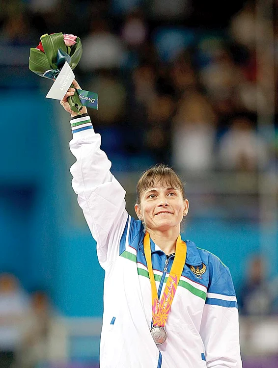 Şuşovitina a concurat până  la 37 de ani