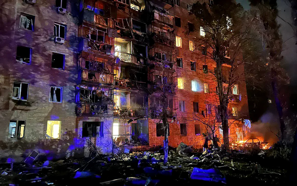 Un bloc din Kursk, după unul dintre atacurile ucrainene din ultimele luni. FOTO Igor Kutsak