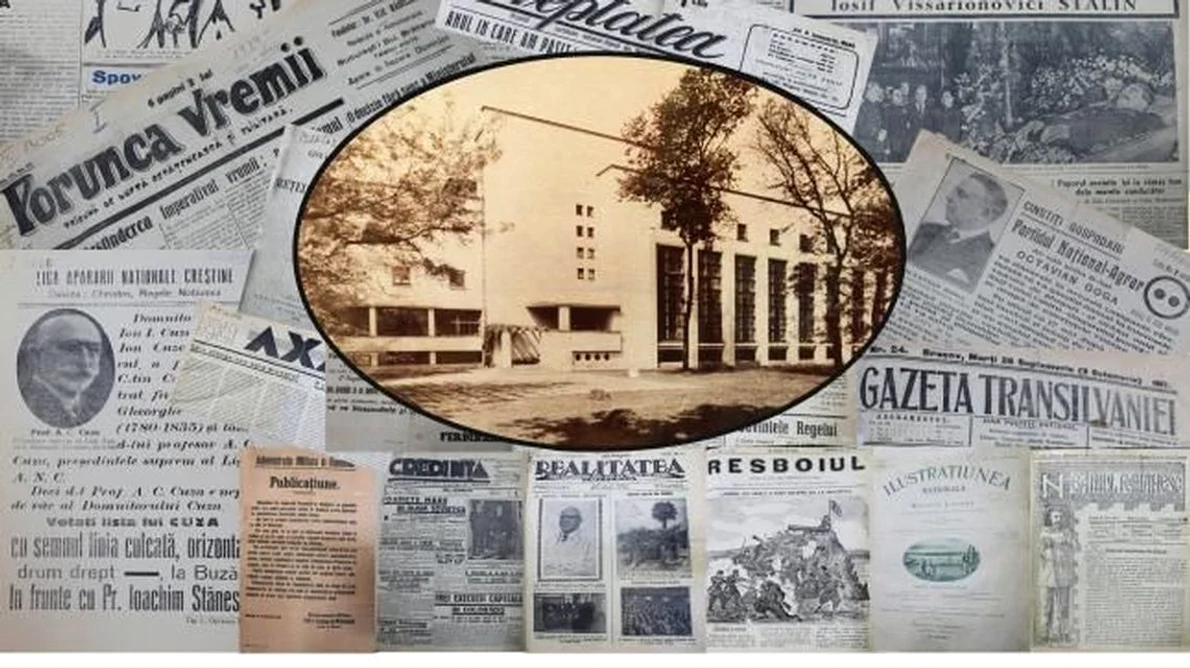 „Pagini de istorie adunate și păstrate în depozitele Bibliotecii Academiei Române“ Expoziție de periodice și foi volante jpeg