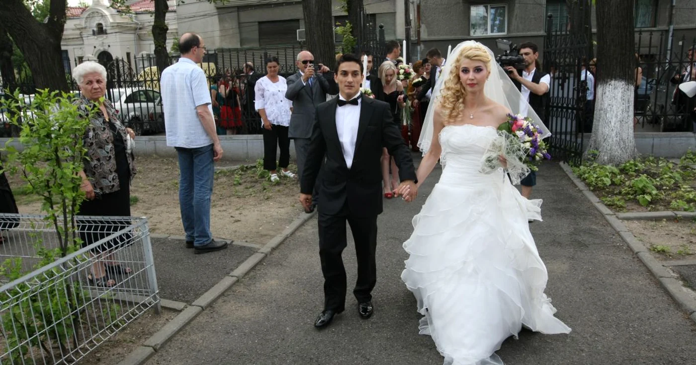 Marian Drăgulescu şi soţia sa Corina (Foto: Sever Gheorghe)