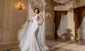 Adelina Pestrițu, încântătoare într o rochie de mireasă cu trenă amplă jpeg