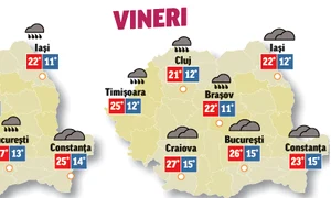 Prognoza meteo pentru următoarele două zile anunță că vremea va fi instabilă din punct de vedere termic jpeg