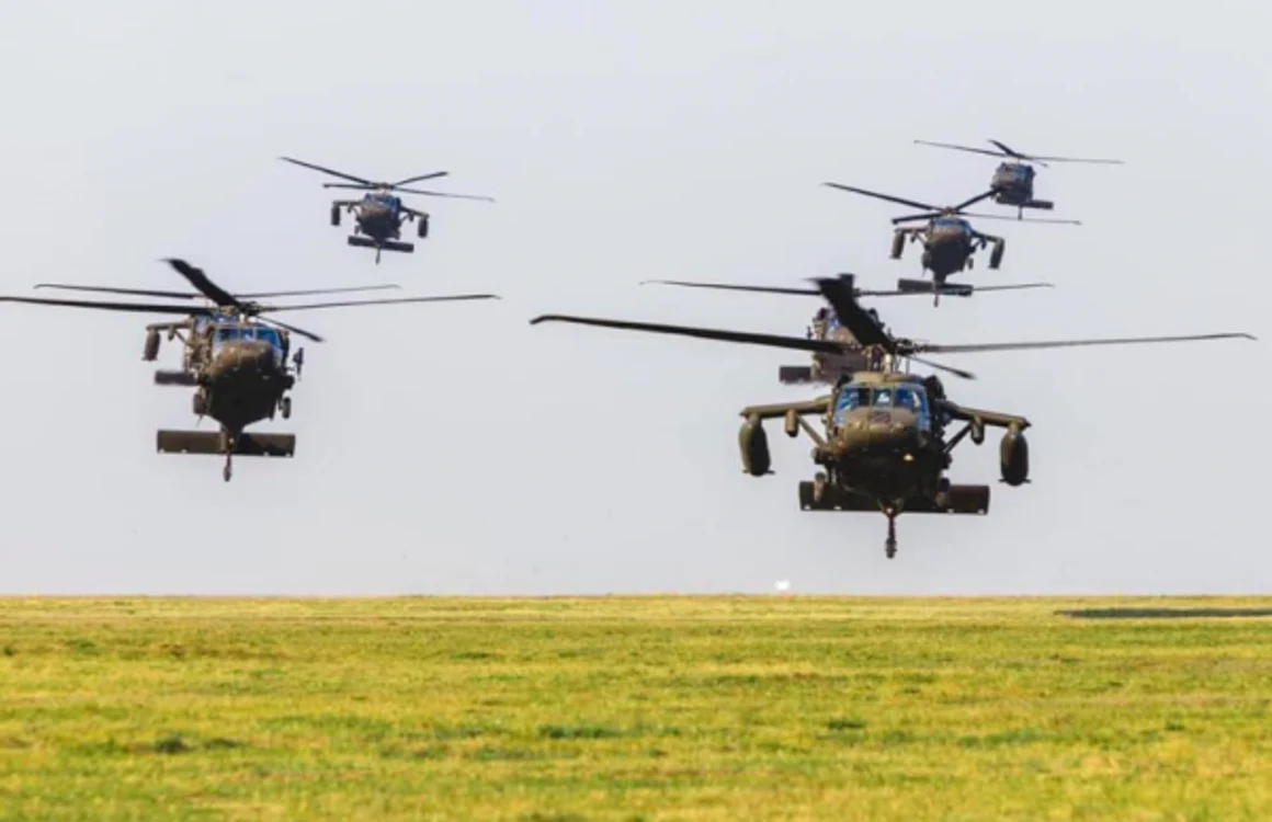 Avioane de luptă americane la Babadag Enisala Dobrogea Tulcea Sursa Facebook 3rd Combat Aviation Brigade - 3rd Infantry Division (3 CAB 3 ID) Autor Cpt Justin Reynolds