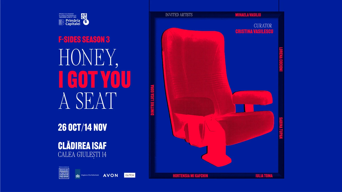 Afiș expoziție Honey I Got You în cartierul Giulești