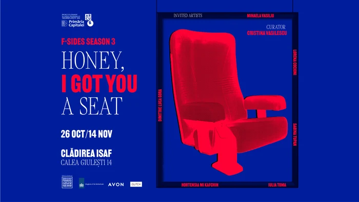Afiș expoziție Honey I Got You în cartierul Giulești