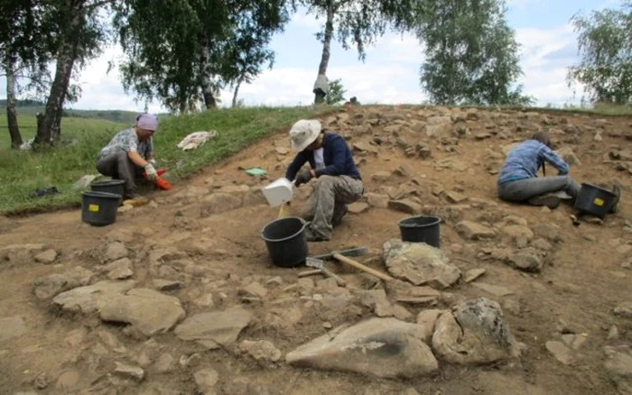 Imagine din timpul lucrărilor de cerecetare arheologică. Foto: Muzeul Unirii