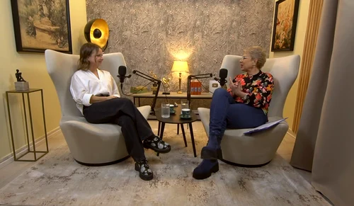 Vero Căliman la podcastul „Gând la gând cu Teo Trandafir”. FOTO: captură de ecran