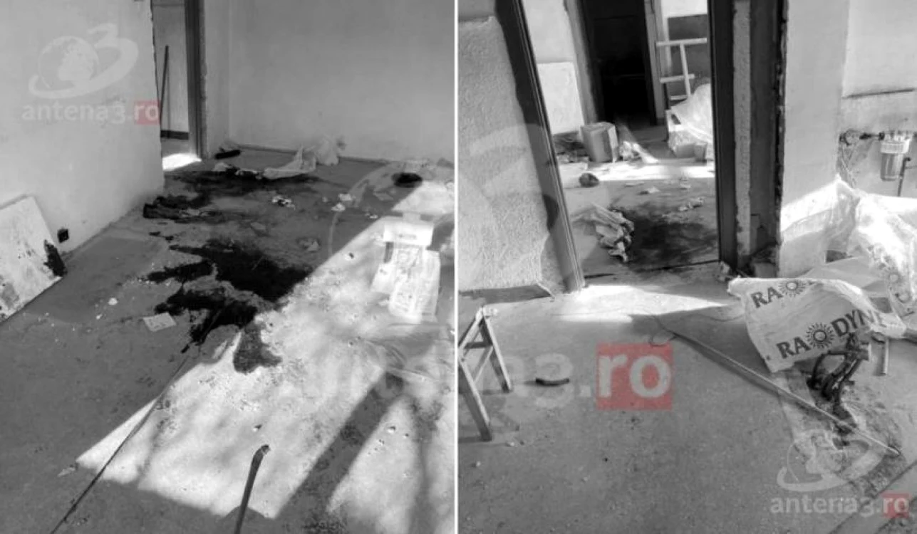 Fotografiile au fost făcute în apartamentul unde s-au produs crimele  FOTO: Antena 3
