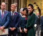 Kate, William, Meghan Markle și Harry, în vremurile bune