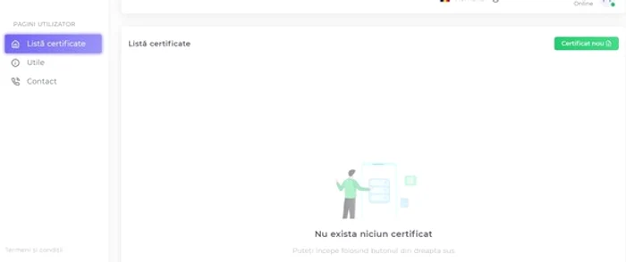 Dă click pe butonul verde