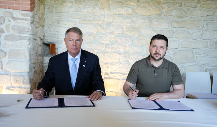 Klaus Iohannis și Volodimir Zelenski FOTO: Presidency