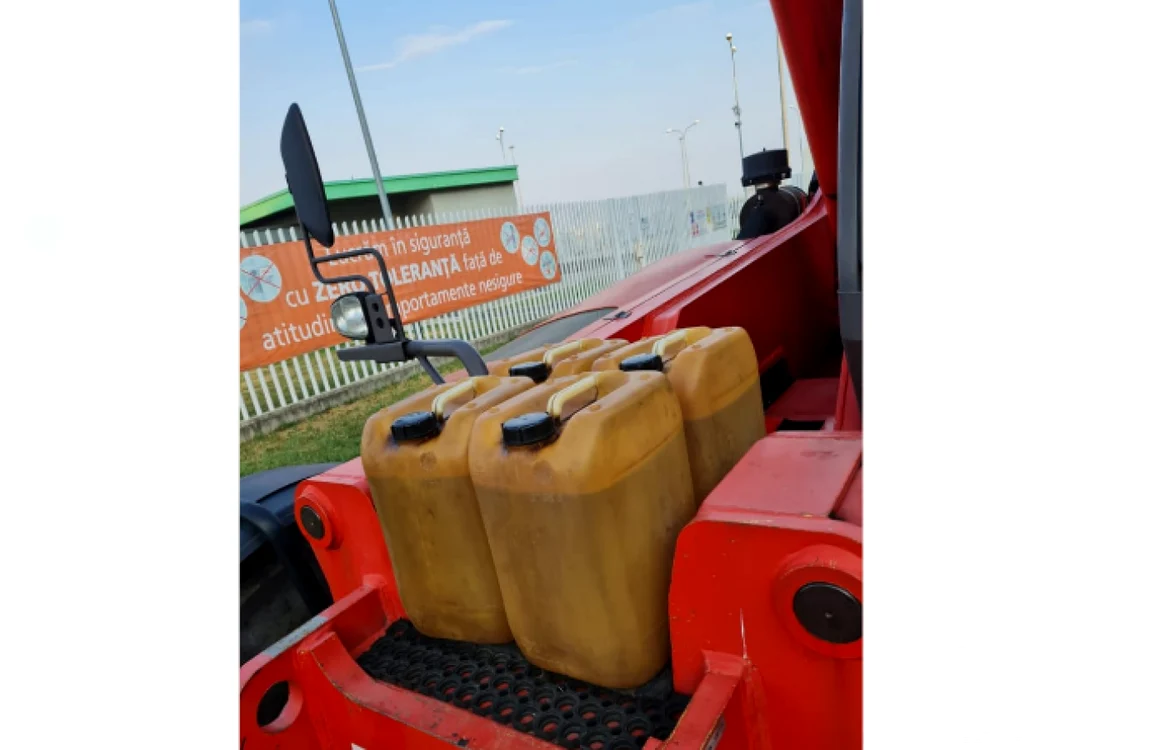Hoţul reuşise să fure 100 de litri de combustibil FOTO IJJ Prahova