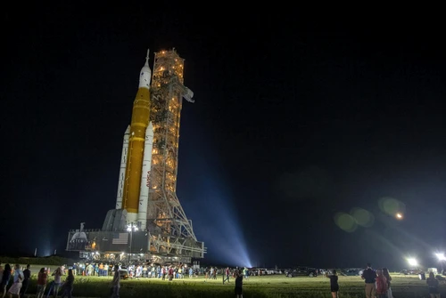 Racheta SLS a NASA pentru misiunea Artemis Foto EPA EFE