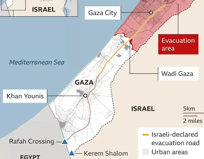 Palestinienii pleacă în număr mare din Gaza FOTO bbc.com