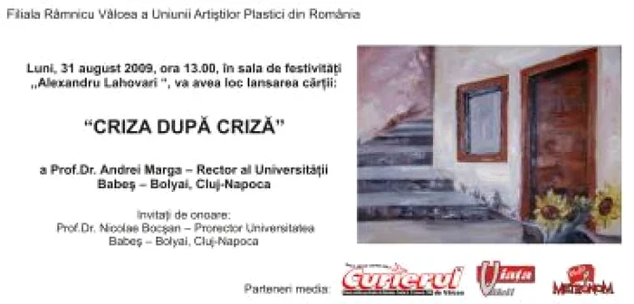 Râmnicu Vâlcea: Andrei Marga îşi lansează astăzi cartea „Criza după criză”