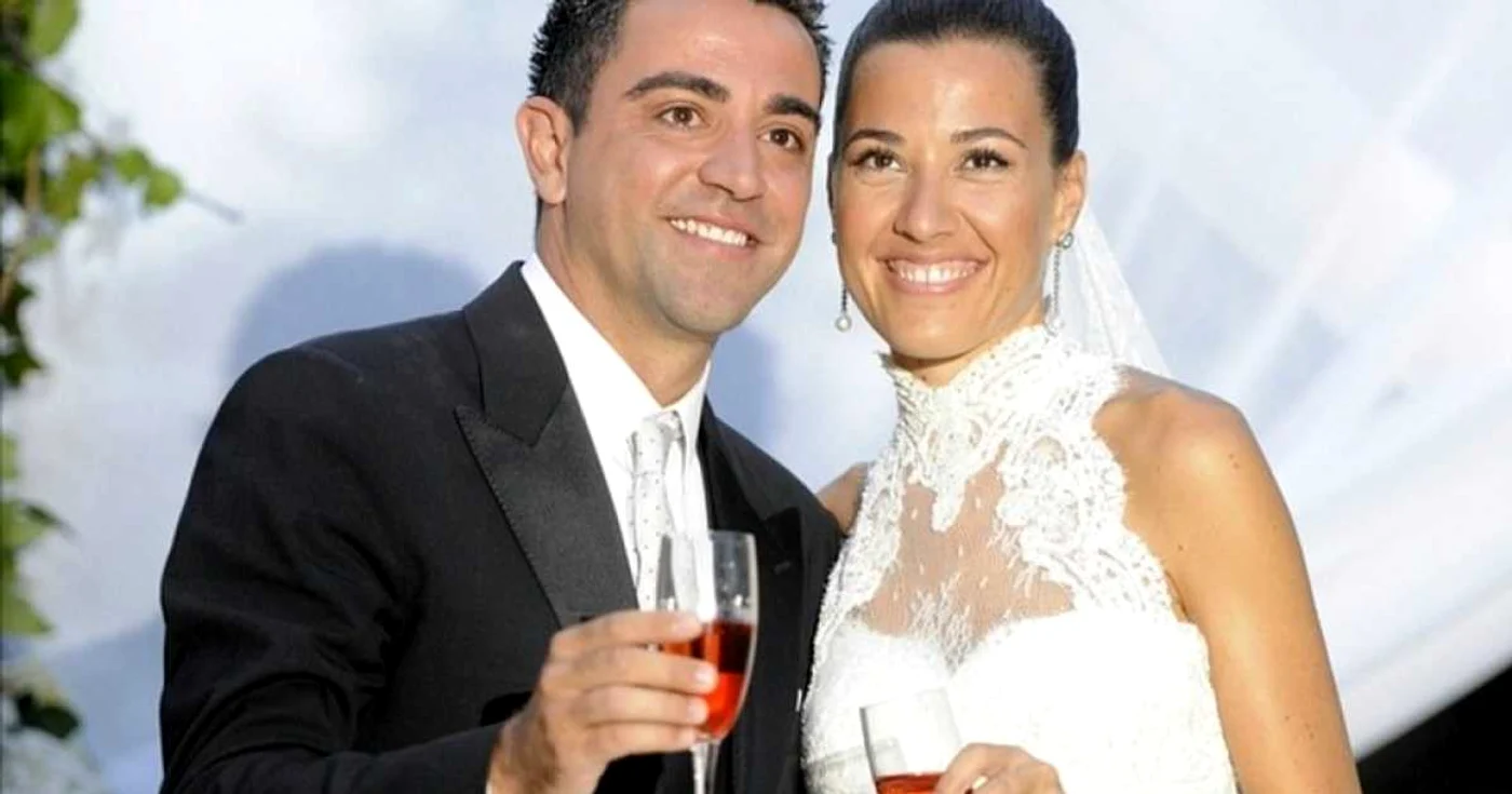 Xavi Hernandes s-a căsătorit vara aceasta cu Nuria Cunillera
