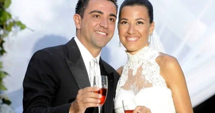 Xavi Hernandes s-a căsătorit vara aceasta cu Nuria Cunillera