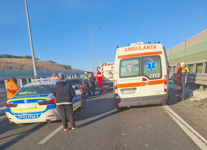 Accidentul a avut loc pe raza localității Balș. FOTO DRDP Craiova