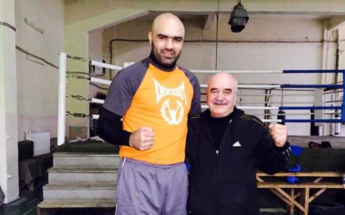 Bogdan Dinu şi antrenorul Constantin Voicilaş