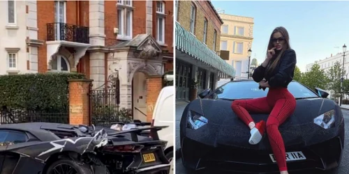 Daria Radionova şi Lamborghini lovit foto Click