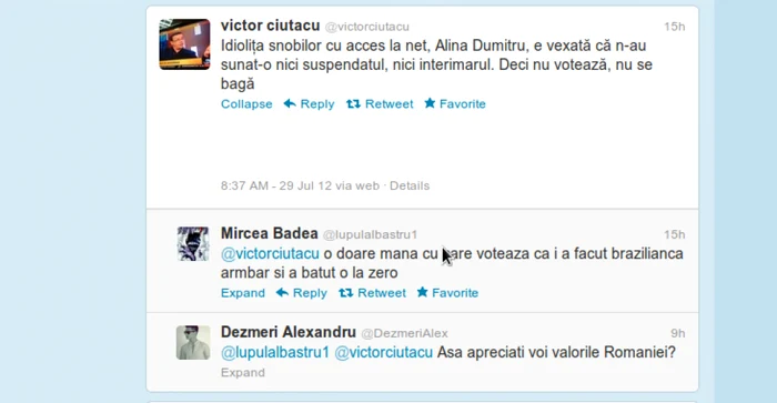 Victor Ciutacu şi Mircea Badea au jignit-o pe sportiva Alina Dumitru 