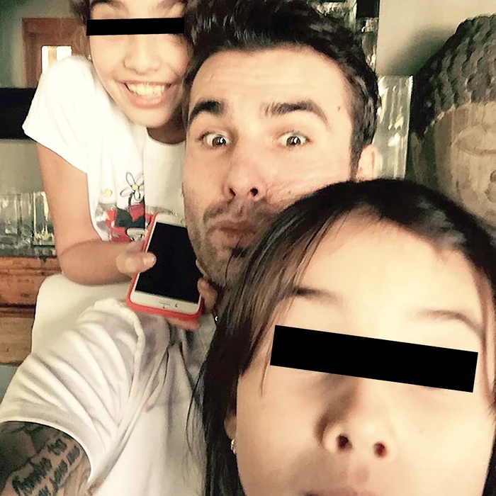 Adrian Mutu, alături de fete, pentru prima dată împreună după un an
