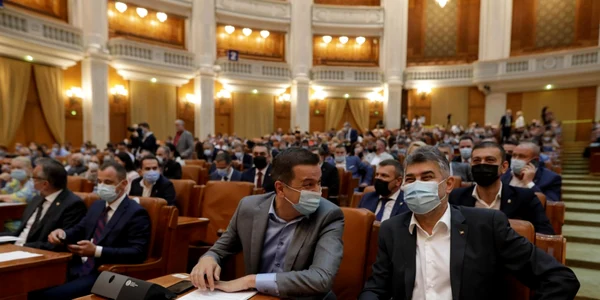Moţiune de cenzură - Sorin Grindeanu - Marcel Ciolacu - 29 iun 2021 / FOTO Inquam Photos / George Călin