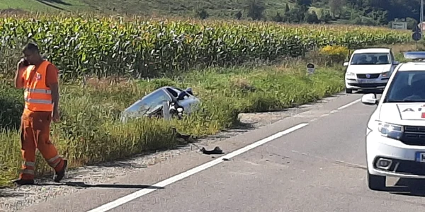 Accident rutier cu trei victime pe DN 14 în Şaroş pe Târnave la Sibiu Foto Adevărul
