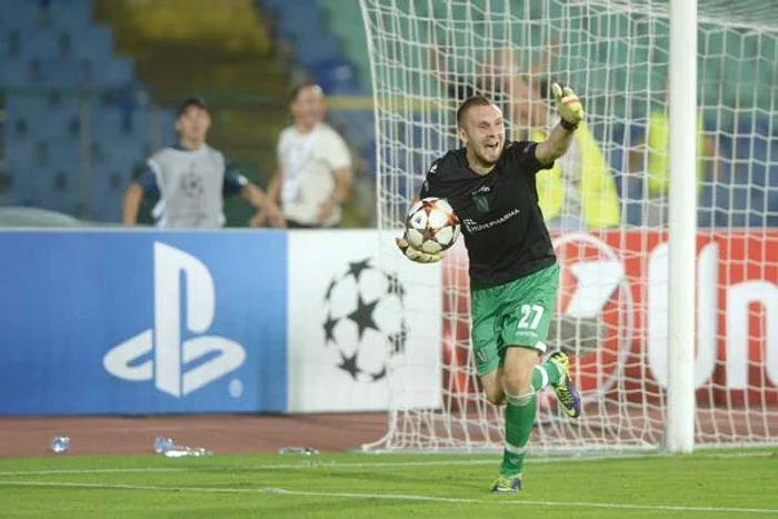 Cosmin Moţi a devenit eroul Bulgariei după ce a eliminat campioana României din Liga CampionilorFOTOGRAFII: Mediafax