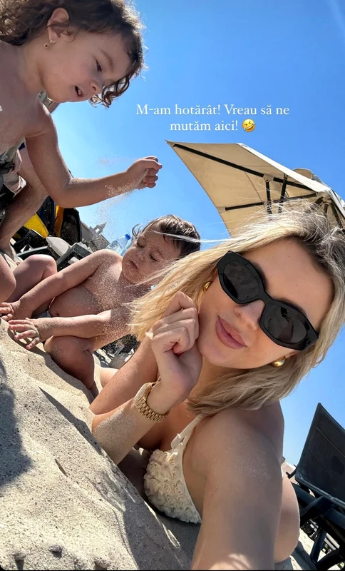 Emily Burghelea nu se mai satură de plajă în Abu Dhabi!
