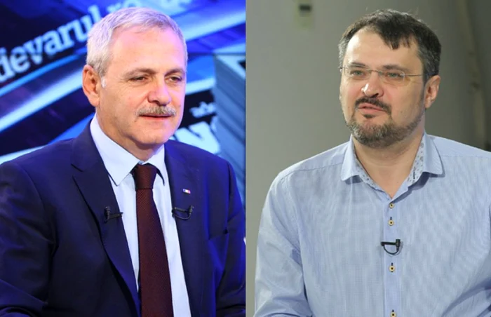 Liderul PSD Liviu Dragnea şi deputatul USR Cristian Ghinea. FOTO Adevărul