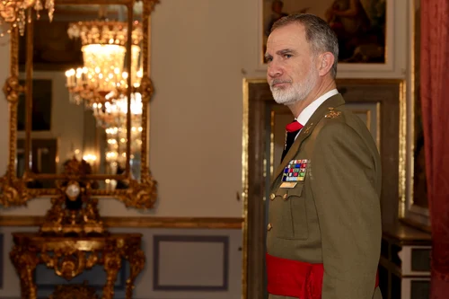 Regele Felipe al Spaniei în uniforma militară. FOTO: Casa Regală spaniolă