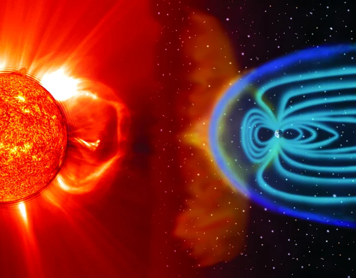 Exploziile solare afectează câmpul magnetic al Terrei