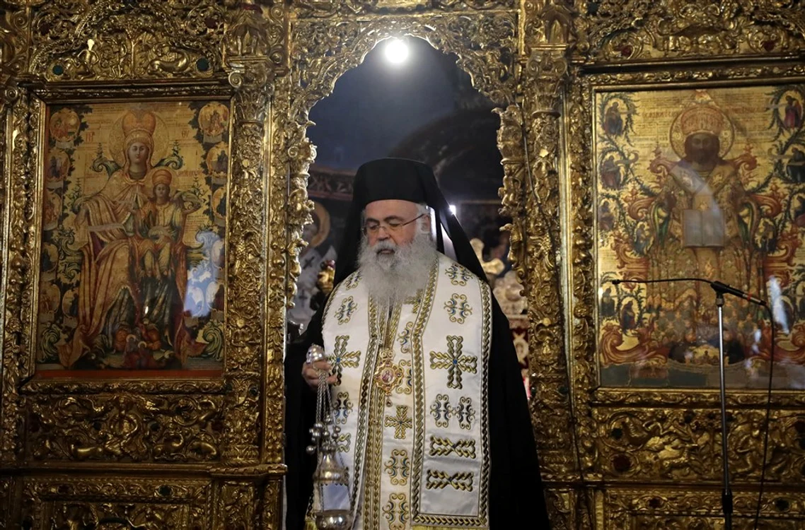 Georgios, Arhiepiscop al Bisericii Ciprului. FOTO EPA EFE