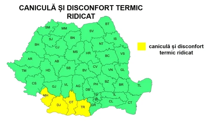 Canicula se întoarce în România