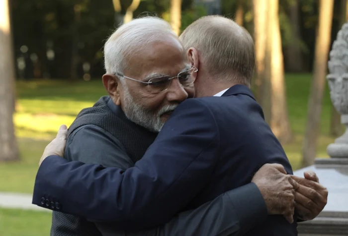 Premierul Indiei, Narendra Modi și președintele Rusiei, Vladimir Putin FOTO www.washingtonpost.com