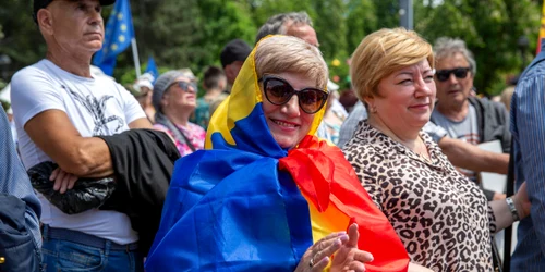 Adunarea publică „Moldova Europeană“ organizată în Chișinău. FOTO Inquam Photos / Elena Covalenco