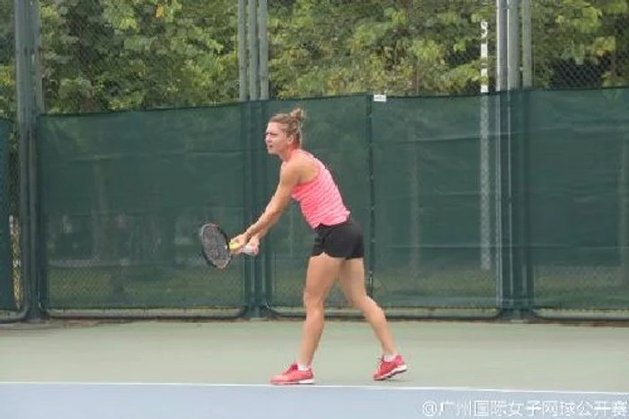 Simona Halep la antrenament la GuangzhouFoto: Doartenis.ro