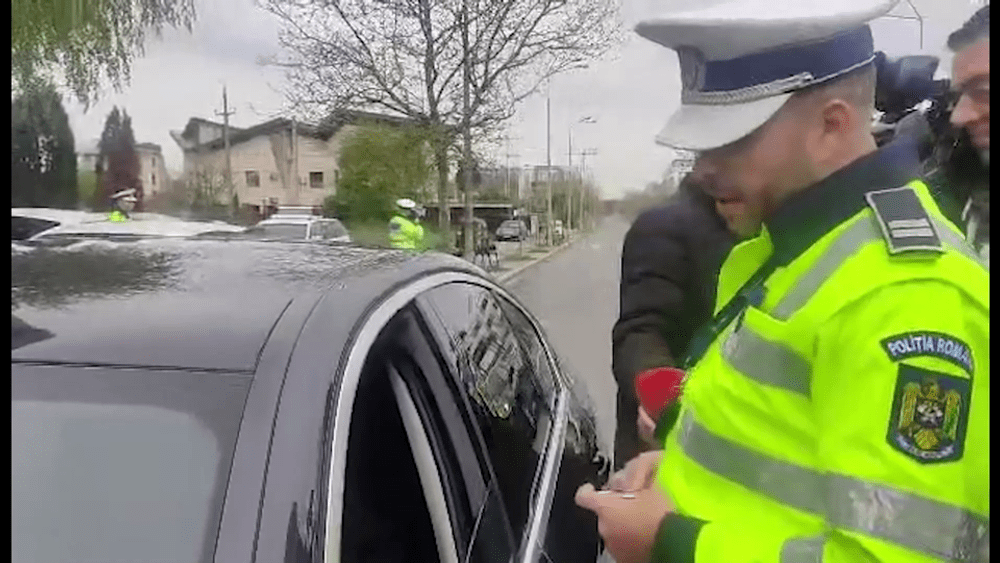 Acțiune-maraton a poliției rutiere din toată Europa. Viteza cu care un șofer a fost prins în București VIDEO