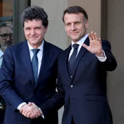 Nicușor Dan, primit de Emmanuel Macron la Palatul Elysee FOTO AFP